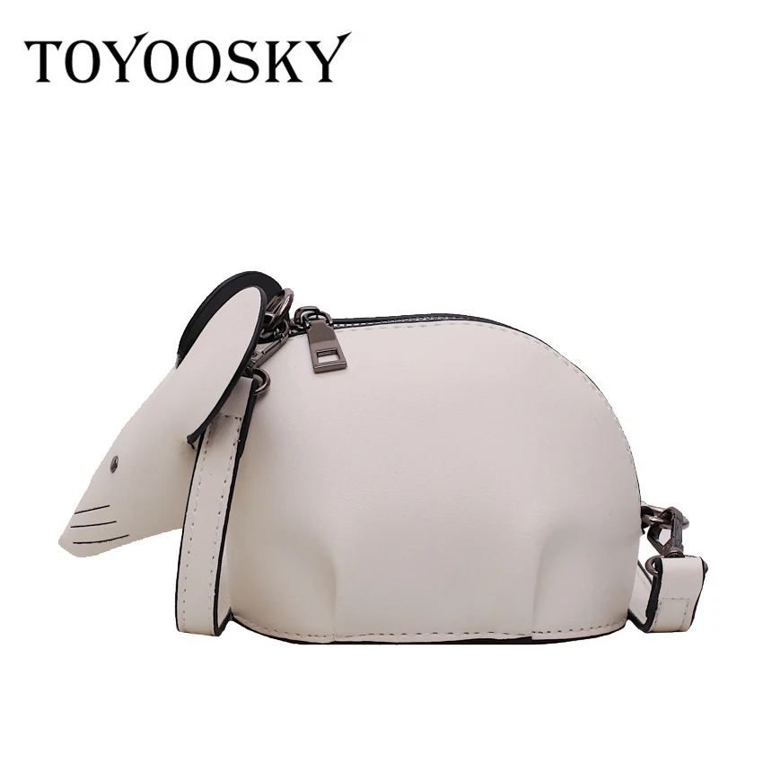 

TOYOOSKY Fashion Creative Cartoon Handbags 3D Funny mouse Animal Cute Messenger Bag Soild Shoulder Crossbody Bags For Girls
