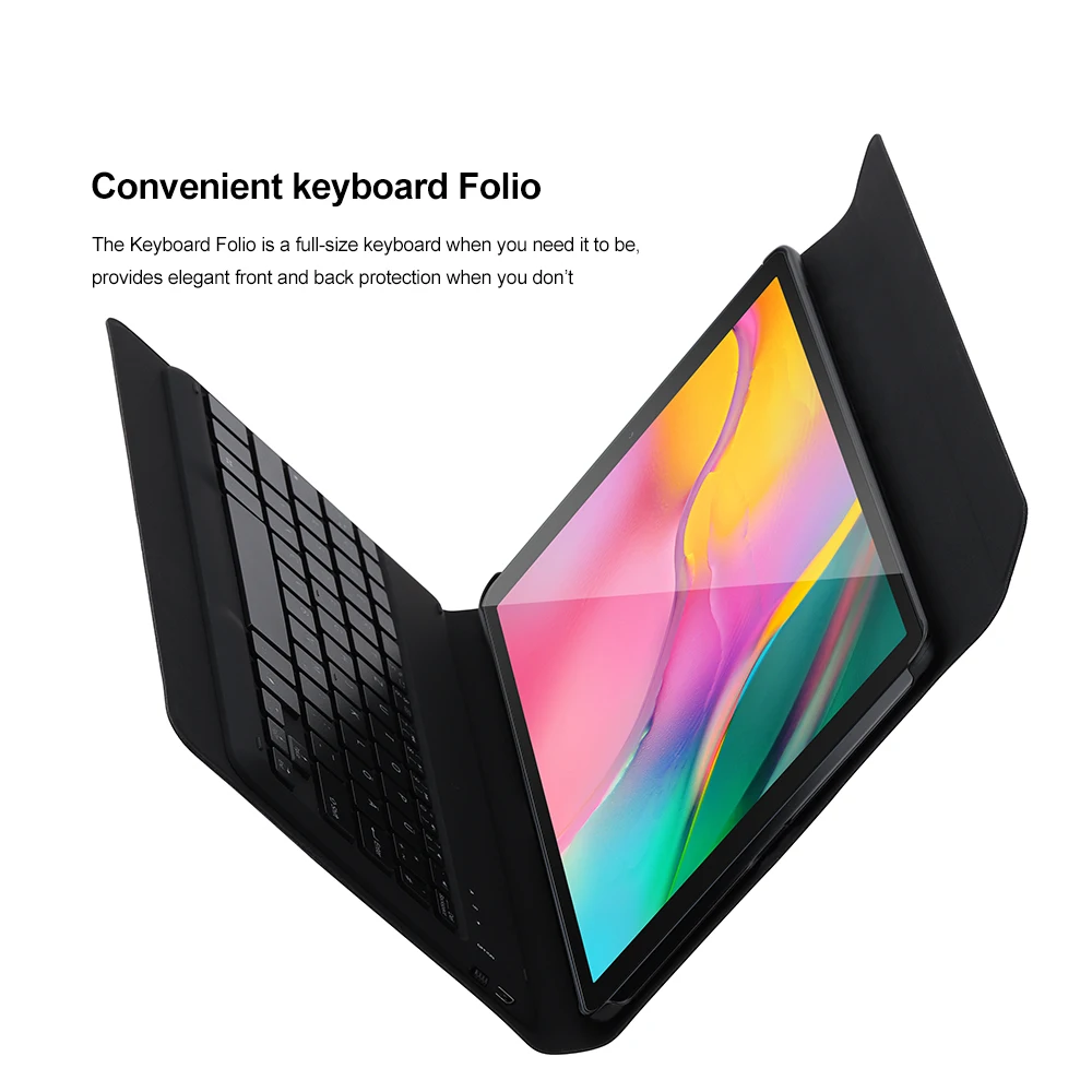  German Bluetooth keyboard case for Samsung Galaxy Tab A 10.1 inch 2019 tablet SM-T510 SM-T515 with 