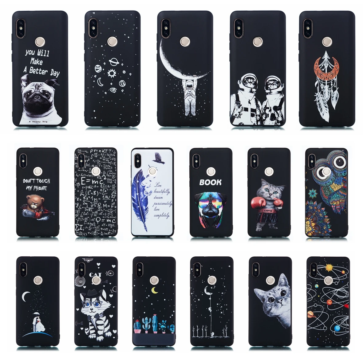 Luxury Protective Case For Xiaomi Mi Redmi Note 5 Pro 5Pro Soft TPU Silicone Phone Cover Note5 Note5Pro Cases Capa |