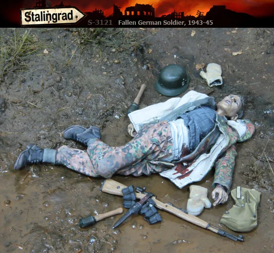 

Stalingrad S-3121 Fallen German Soldier 1943-45 1/35 Resin Model Kit