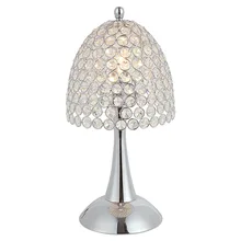 Современный хрустальный зонтик, настольная лампа для спальни, модный Настольный светильник для кабинета, Настольный светильник для гостиной, Хрустальная хромированная настольная лампа