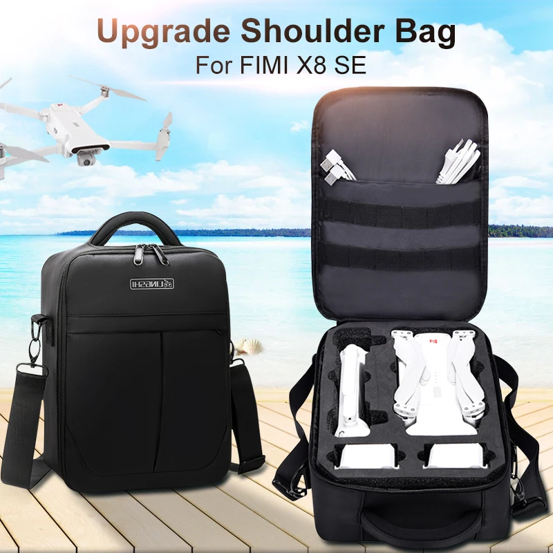

New Upgrade Travel Case Carring Shoulder Bag For Xiaomi FIMI X8 SE Portable Handheld Carrying Case Bag Waterproof Accessories