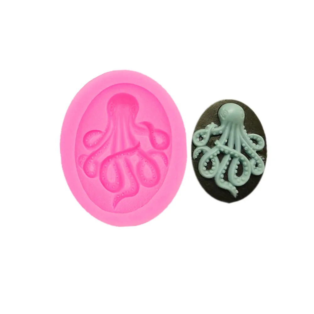 Gadgets Fondant Mallen Octopus Mold Siliconen Steampunk Polymeer Klei Hars Fondant Octopus bakken candy mold|candy mold|fondant moldsoctopus mold - AliExpress