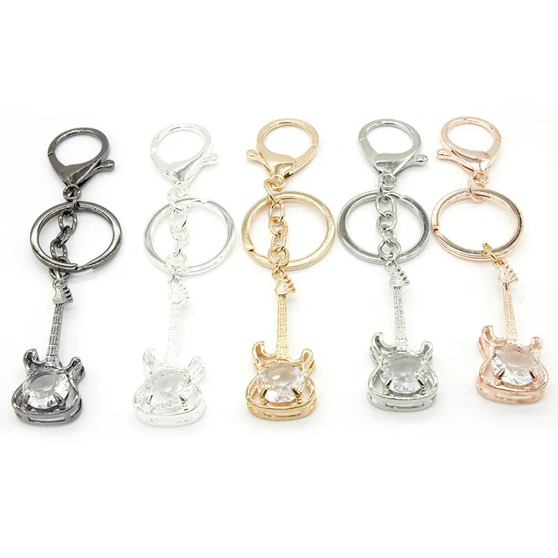 

15 Kind of FashionThe Guitar Keyring Popular Decorations Metal Keyring Accessories Personalized Stainless Steel Private Custom