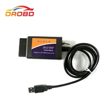 Herramienta de diagnóstico ELM327 USB con Interruptor chip FTDI FTDI FT232RL + 2480 chip modificado OBD2 Forscan ELMconfig HS-CAN/MS-CAN OBD