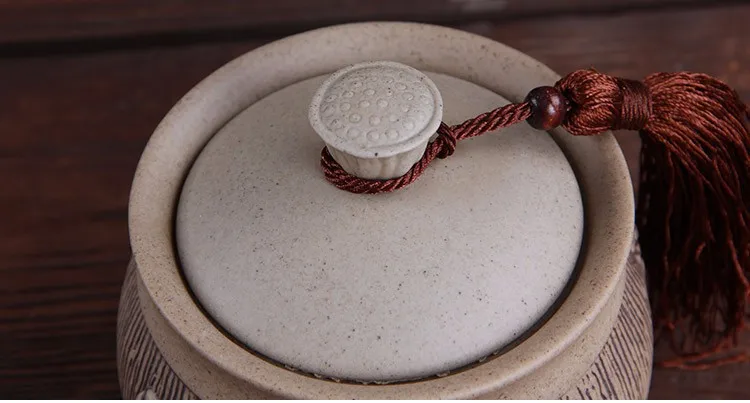 Керамическая чайная коробка, емкость для хранения керамики, канистра пуэр, чайная баночка на продажу