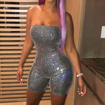 

New Women Ladies Clubwear Shorts Playsuit Sheath Bodycon Party Clubwear Skinny Jumpsuit Romper Trousers Overall hot
