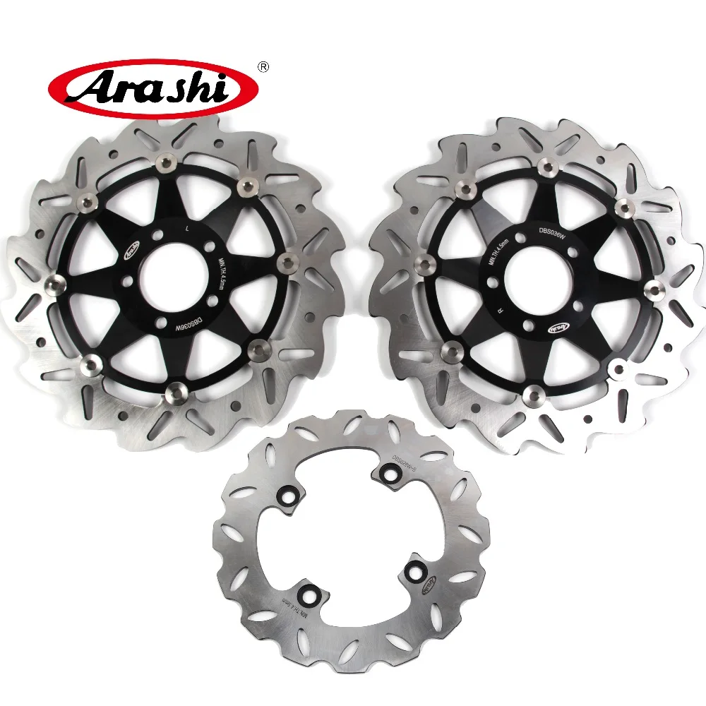 

ARASHI ZX6R NINJA Front Rear Brake Rotors Brake Disc Set For KAWASAKI NINJA ZX-6R 1998-2001 2000 1999 ZX 6R ZX636 Z750 Z1000