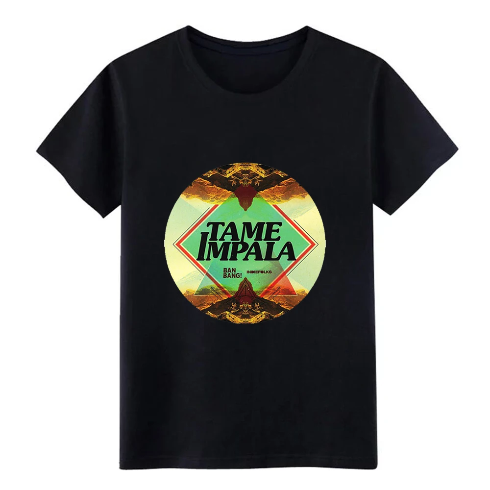 Для Мужчин's tame impala футболка характер футболка S-3xl костюмы против морщин здание Лето Kawaii рубашка