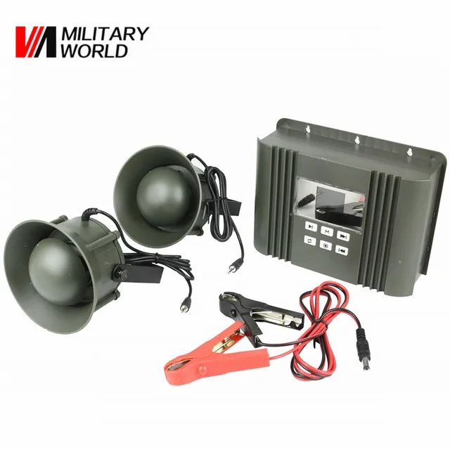 Cheap 12v 50w 150 dB Waterproof Speaker CP-392 SD Card Design LCD Display mp3 Ultrasonic Bird Caller 182 Sound Available Hunting Decoy