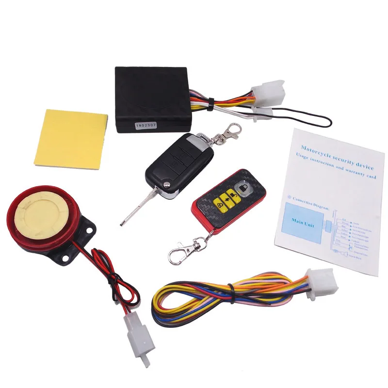 Dc 12v Motorcycle Alarm Scooter Anti Theft Security System