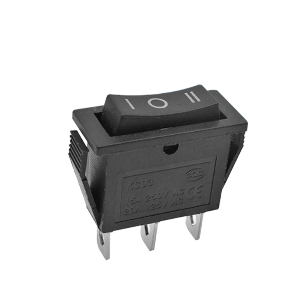 5 шт. KCD3 кулисный переключатель 15A/16A/20A 125 V/250 V ВКЛ-ВЫКЛ-на 2 позиции 3 позиции 2Pin 3Pin электротехнического оборудования Мощность переключатель