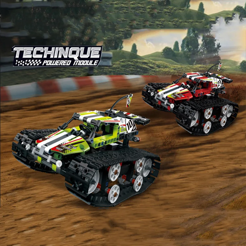 Technic Series The RC Cars Remote-control Race Car Set Building Blocks Bricks Educational Toys Compatible with educational toys 