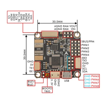 

New omnibus F3 Pro Racing Drone Flight Control Betaflight built-in OSD BEC current meter