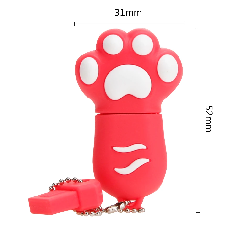 Usb Flash Drive 64GB Cute Cartoon Cat Paw Pen Drive 4G 8GB 16GB 32GB 64GB Usb Stick High Speed Pendrive High Quality Thumbdrives (12)