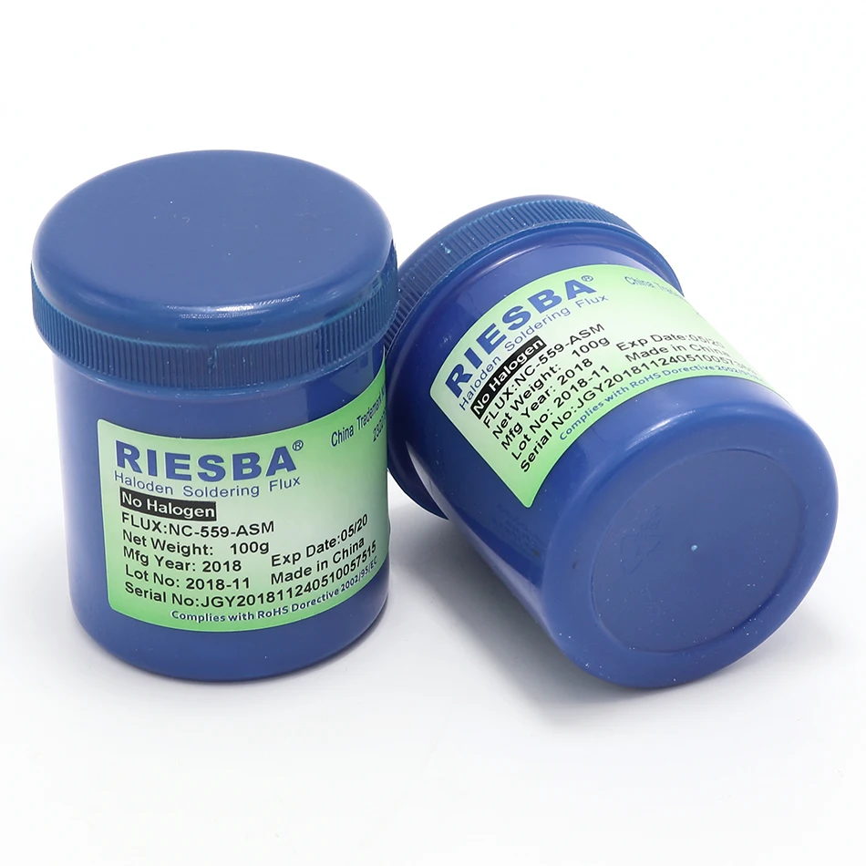 RIESBA 100 г NC-559-ASM Flux сварочная паста цилиндр сварные фитинги (1 шт./лот 2 шт./лот) 9 unid шаблон канифольный флюс