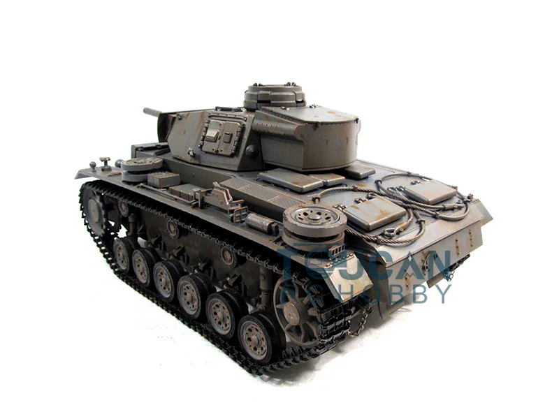 Металл Мато 1/16 Panzer III RC РТР Танк модель инфракрасный версия серый 1223 TH00663