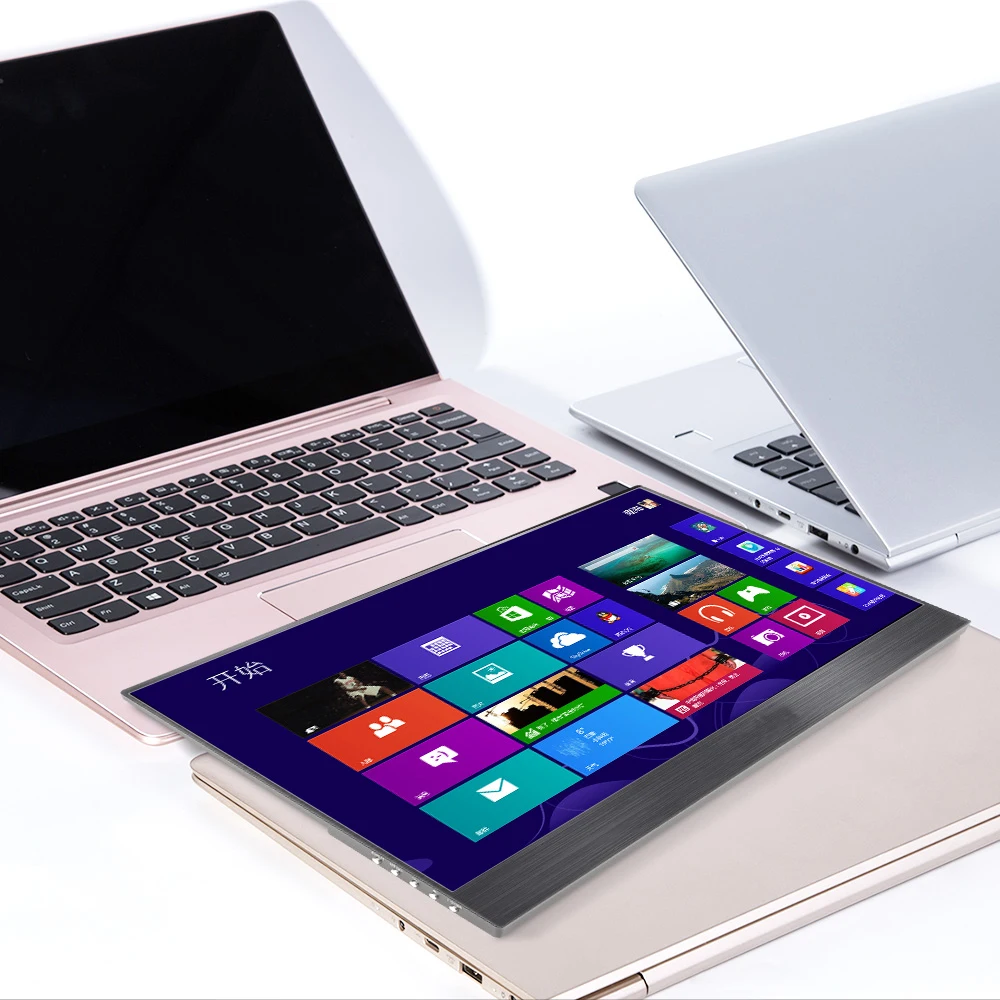  1080P Touch 15.6 portable monitor With Type-C 13.3 inch portable LCD monitor HDR ultra slim display