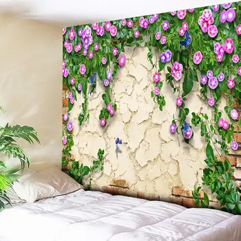

Fresh Flowers 3D Print Mandala Tapestry Wall Hanging Anime Butterfly Life Tree Decorative Bohemian Tapestries Boho Wall Carpets