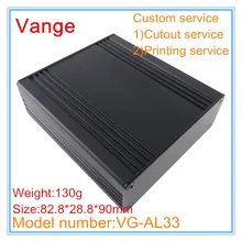 1 шт./лот, пескоструйная обработка, металлический профиль, чехлы 82,8*28,8*90 мм 6063-T5, алюминиевый корпус, инструментальные коробки, устройство pcb