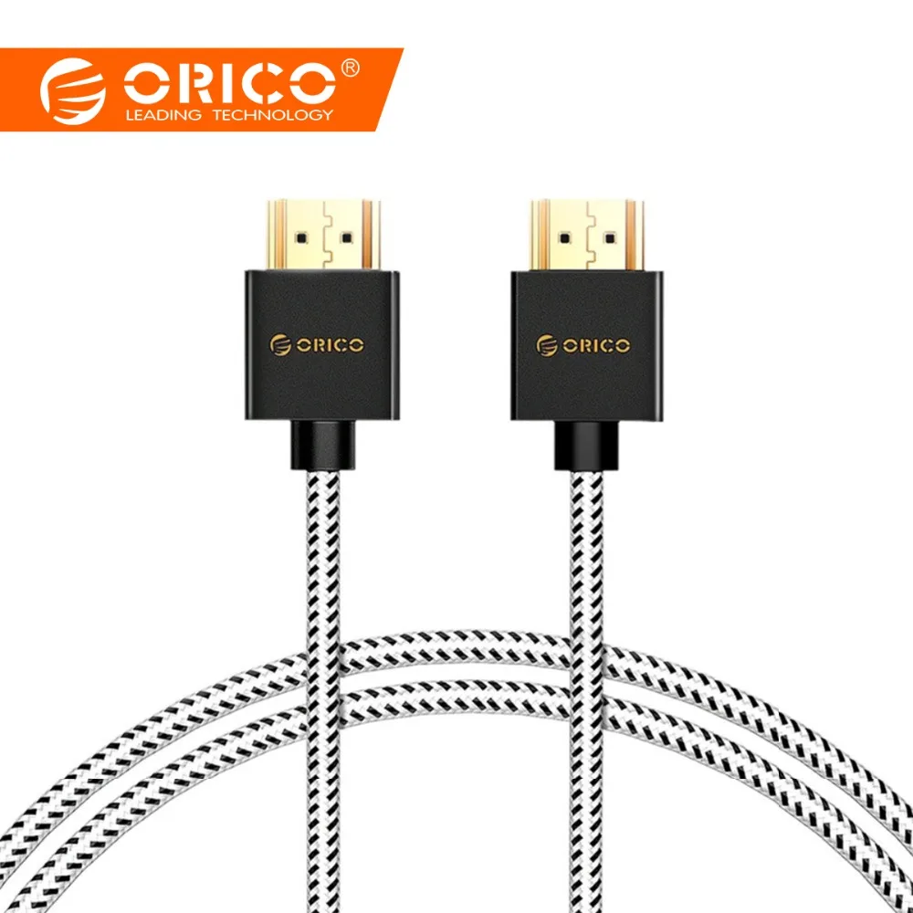 ORICO PVC HDMI Cable video cables gold plated 1080p 3D Cable for HDTV LCD Projector HDMI 4K HDTV splitter 0.5m 1m 1.5m 2m 3m