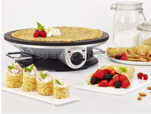 

220V Automatic Household Electric Breakfast Maker Machine Non-stick Multifunctional Electric Crepe Pancake Baking Pan EU/AU/UK