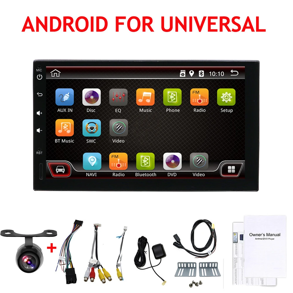 Bosion 2 din 7 дюймов в приборной панели Универсальный Автомобильный dvd плеер bluetooth gps