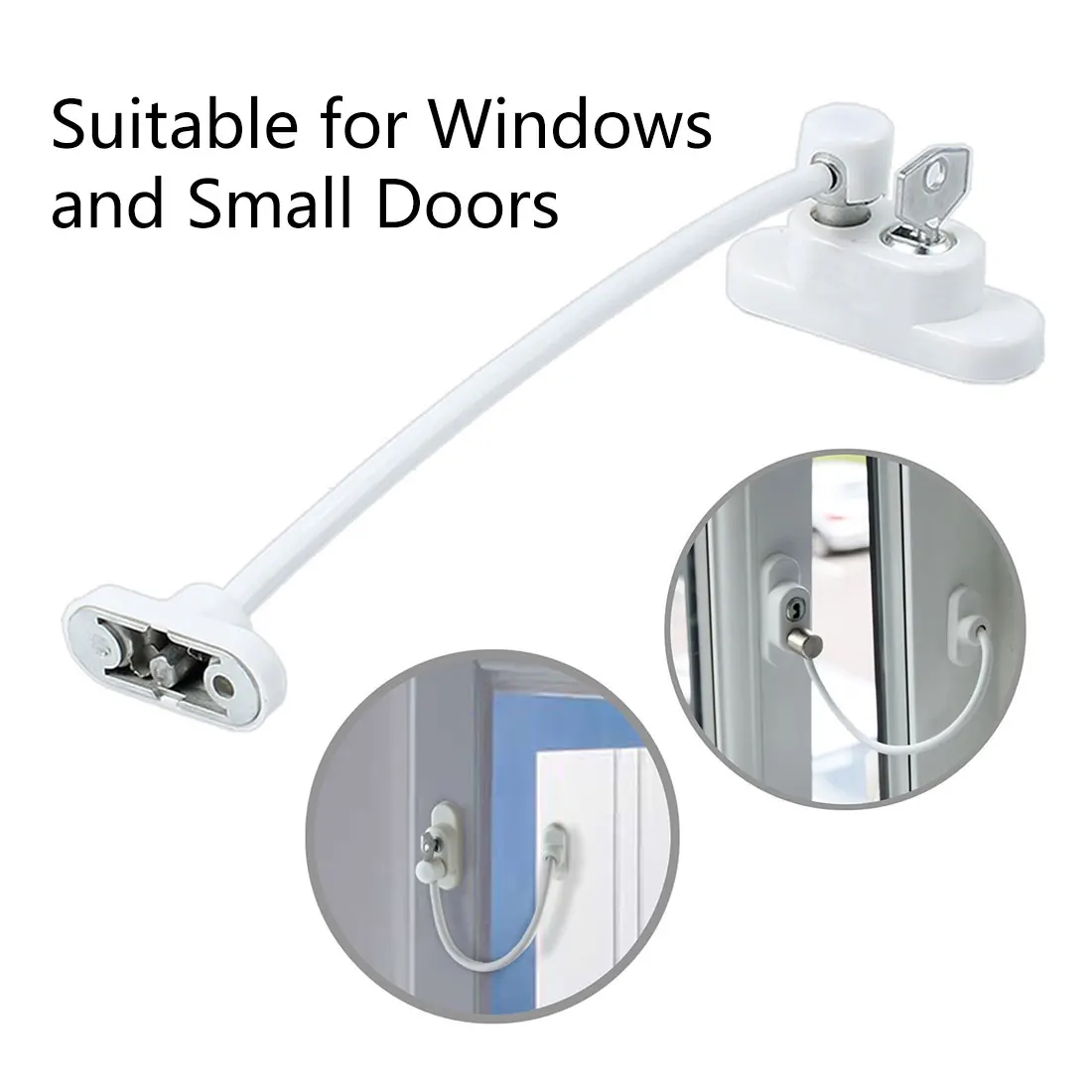 

Child Window Restrictor Security Lock Kids Prevent Childern Falling Window Lock Baby protection 210mm