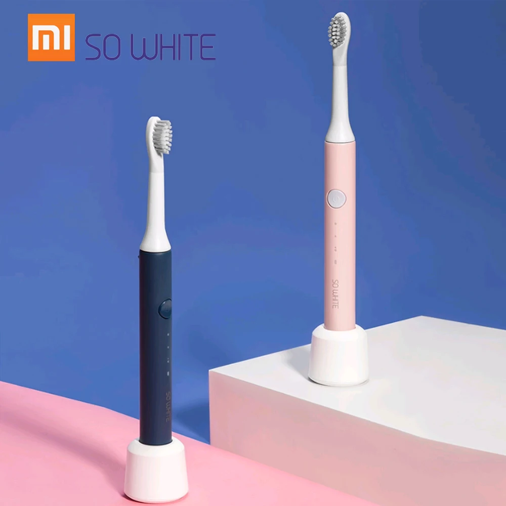 Xiaomi(PINJING) электрическая зубная щетка звуковые волны умная ультразвуковая отбеливающая Водонепроницаемая беспроводная перезаряжаемая зубная щетка