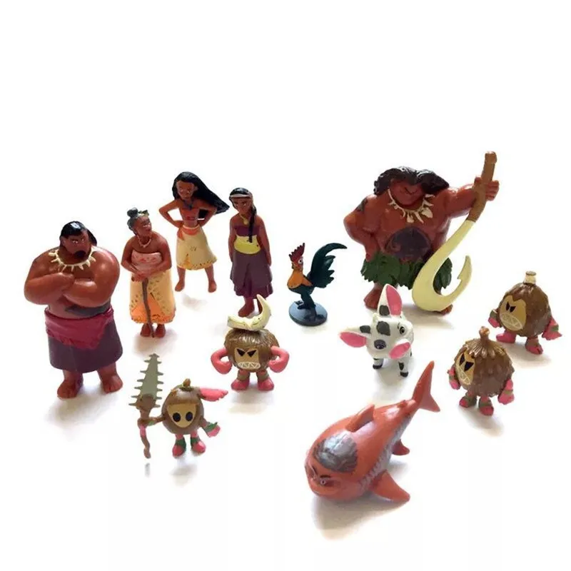 

1set/lot moana pvc doll Furnishing articles Bake for furnishing articles Girls toysChildren play with doll Children play house