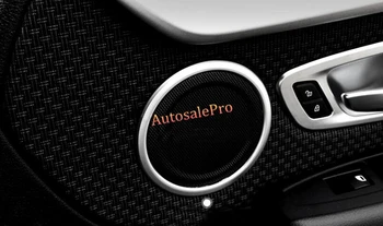 

for BMW 2 Series F45 F46 Gran Active Tourer 2015 2016 ABS Chrome Matt 4 Door Stereo Speaker Ring Cover Trim 4pcs