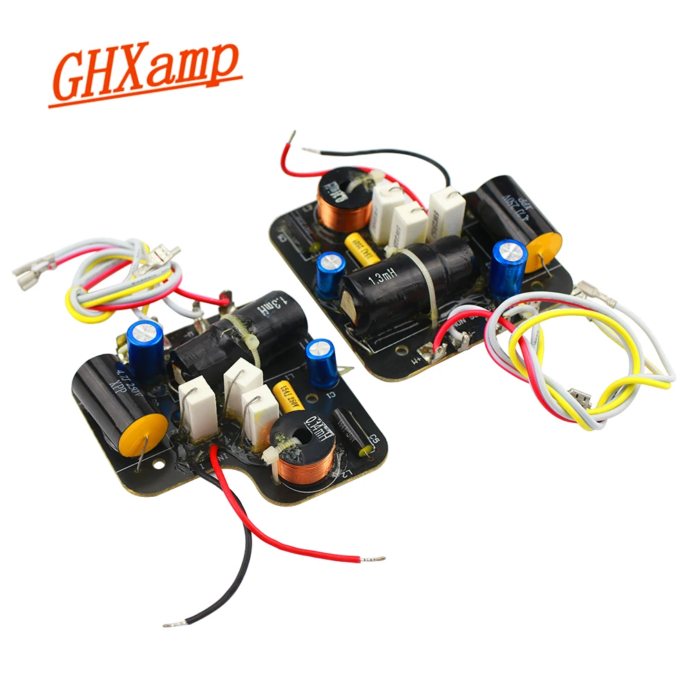 GHXAMP 2 Way кроссовер твитер+ бас кроссовер 60-120 Вт Hifi 3 кГц двухсторонний разделитель для Denon SC-M39 домашнего использования 2 шт