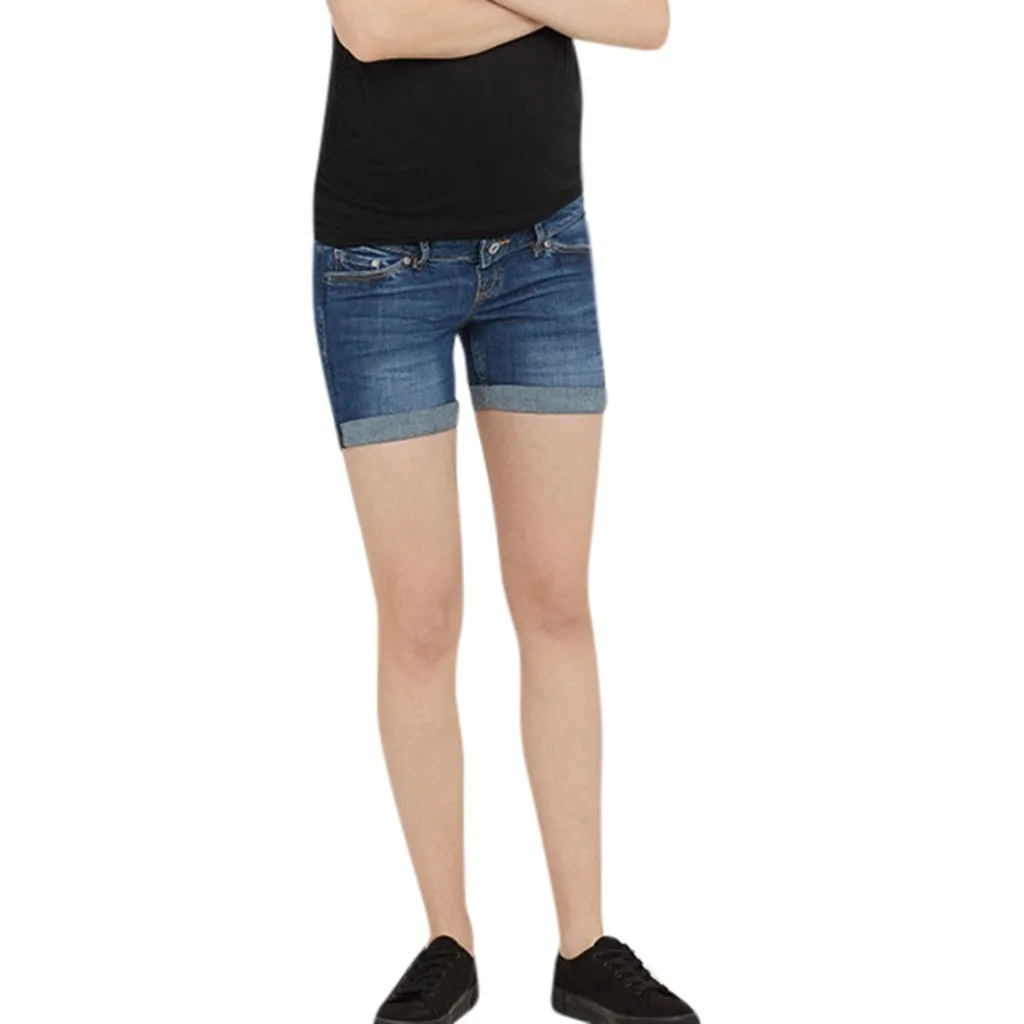 

Maternity Short Jeans Denim Elastic Abdominal Pants For Pregnant Women Pregnancy clothing Summer Clothes Hot Sale Summer New