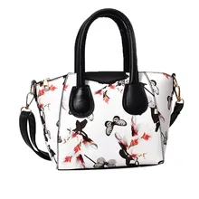 Женская сумка, маленькая сумка с цветочным принтом и бабочкой, сумка через плечо, основная Женская сумка, женская сумочка