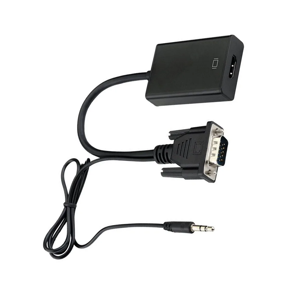 Преобразователь из VGA в HDMI USB питание 1080P VGA в преобразование HDMI VGA в HDMI видео конвертер адаптер VGA Аудио USB кабель