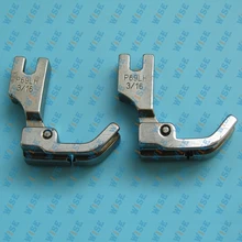 Industrial Sewing Machine Hinged Left Piping Welting Cording Presser Foot 2 PCS P69LH Size 3 16