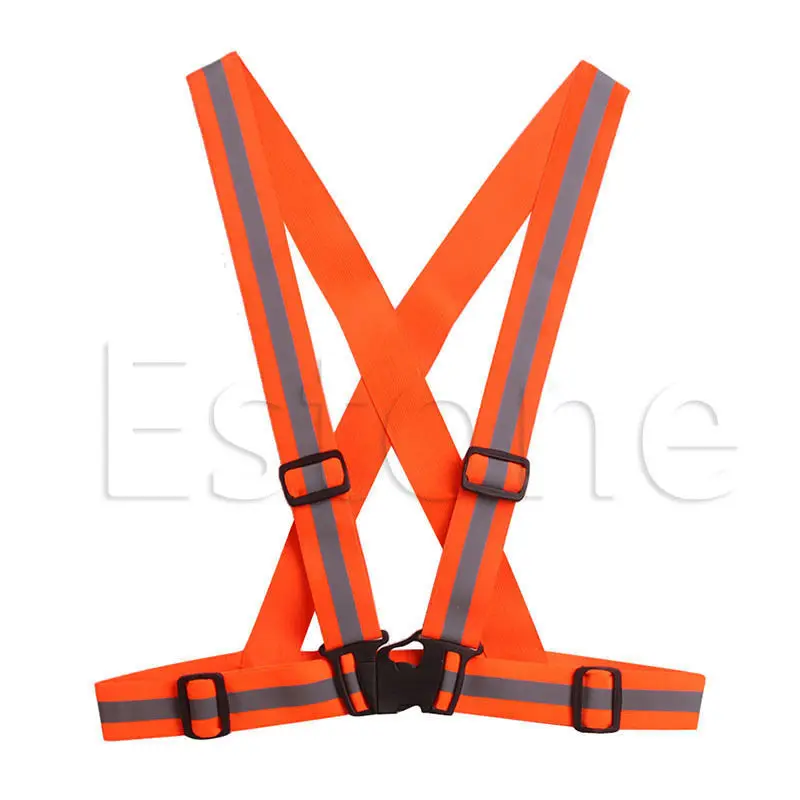 Reflective Adjustable Safety Security High Visibility Vest Gear Stripes Jacket