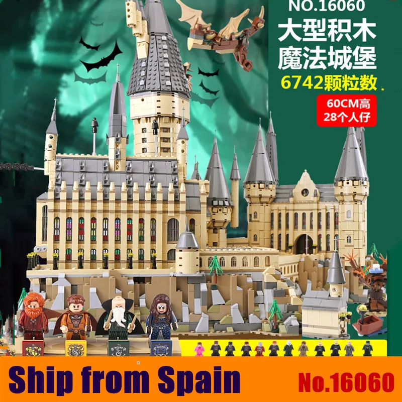 

16060 Harri Magic Potter Hogwarts Castle School Compatible with Legoinglys 71043 Building Blocks Bricks Toy New year gifts