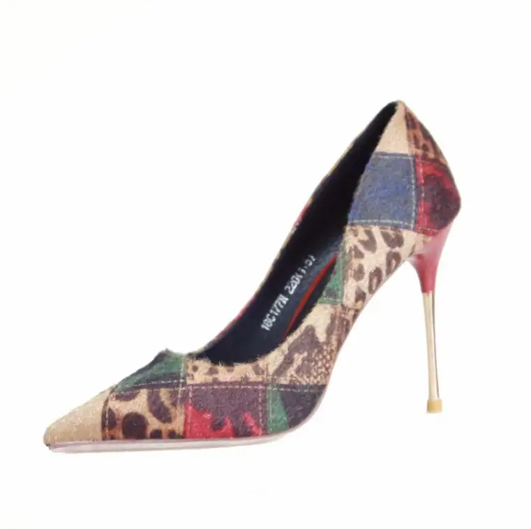 

2019 Spring and Autumn Season New fine and Korean version of the tip sexy shallow high-heeled sandals