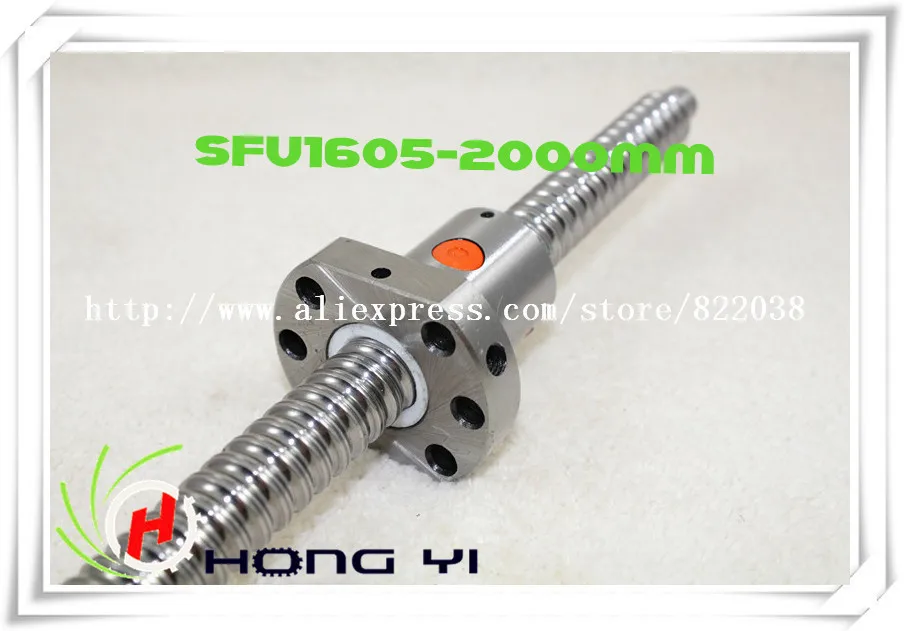 

1pcs Ballscrew SFU1605 L = 2000mm+ 1pcs Ballscrew Ball nut for CNC and BK12/BF12 standard processing