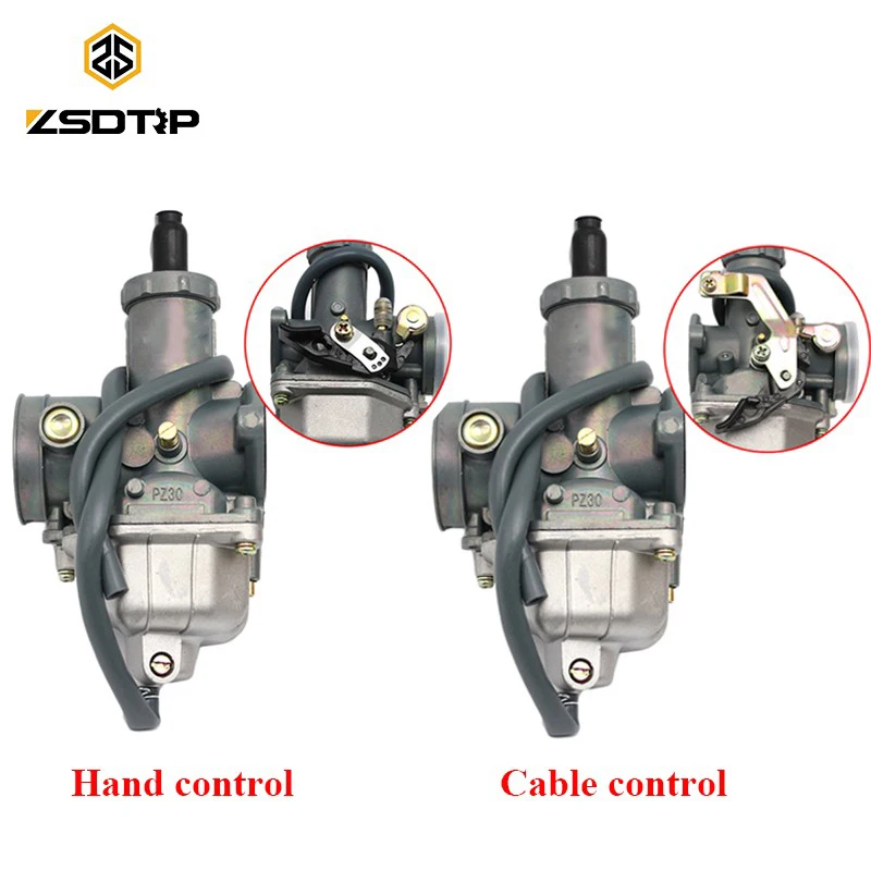 ZSDTRP KEIHIN PZ26 27 30 мм рычаг углеводов ручной/кабель дроссель карбюратор 125CC 150CC 250CC ATV велосипед для еды по бездорожью TTR250