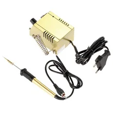 THGS DKT Eu Plug,Dkt 936I Mini Adjustable Thermostat Soldering Iron Repair Tool Ac 220V Soldering Station Portable Welding Equ