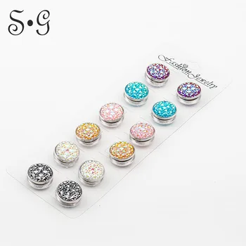 

12pcs/dozen Fashion magnet brooches Romantic brooches for women spille broches libelula hijab accessories