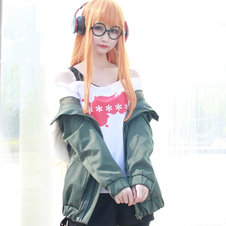 Futaba Sakura Cosplay игра Persona 5 костюм Navi косплей женщины Хэллоуин Вечеринка костюм| |