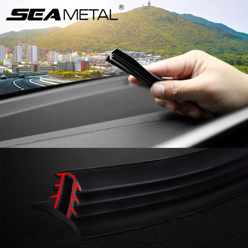 

Car Stickers Auto Dashboard Sealing Strips for Soundproofing Anti Dust Rubber Strip Cars Goods Universal Interior Accessories