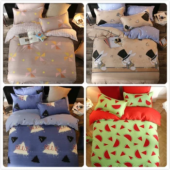 

Creative Full King Queen Twin Double Single Size Duvet Cover Bedsheet Pillowcase 3/4 pcs Bedding Set 1.5m 1.8m 2m 2.2m Bed Linen