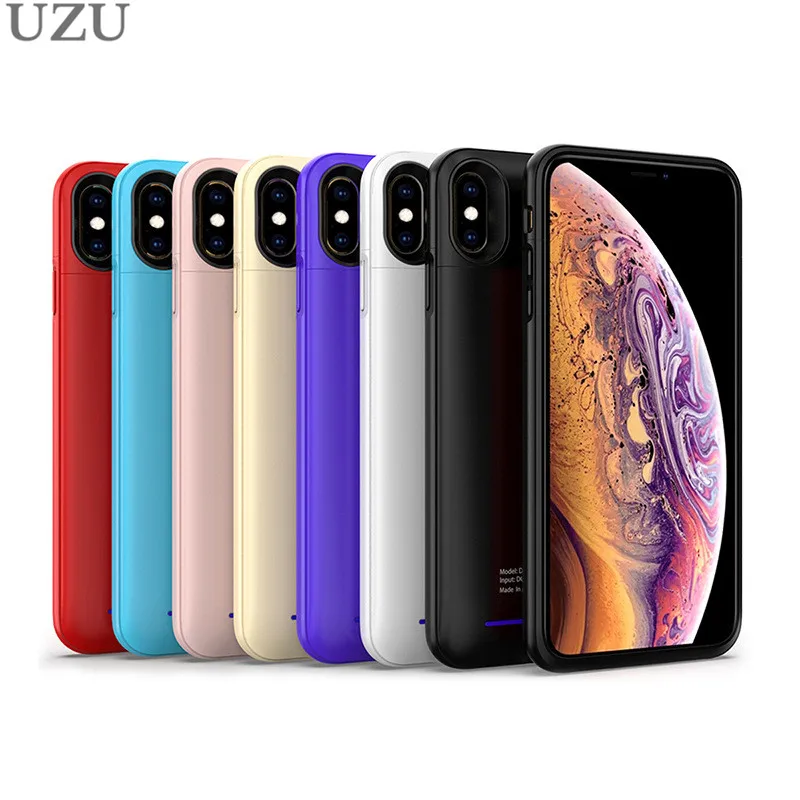 

4000mah external portable holder stand charger case for iphone xr soft silicone frame magnetic charging cover for iphone xr