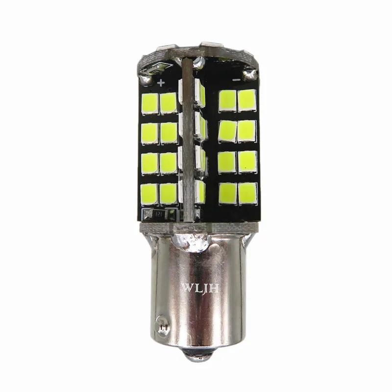 WLJH 2x Светодиодный светильник P21W 1156 BA15S светодиодный 79 2835 SMD Canbus 12 В автоматический