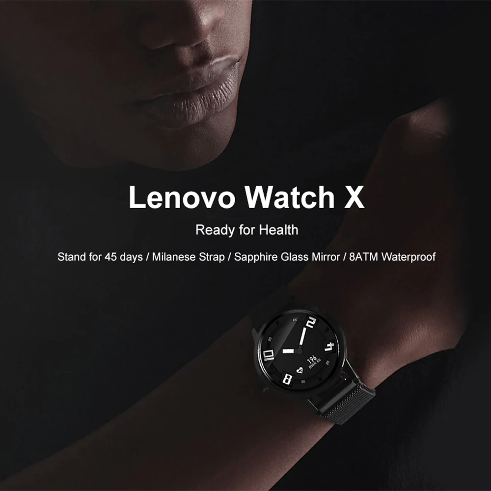 Lenovo Watch X/X Plus Smartwatch Миланский ремешок 80 м водонепроницаемый браслет монитор