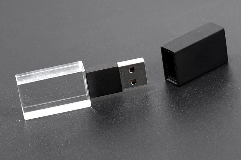 POWERONE "кристалл usb палочки 3d печать логотип на заказ 4GB 16GGB 32GB 64GB usb флэш-накопитель прозрачное стекло(более 10 шт бесплатный логотип